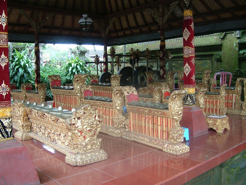 Vorraum eines Tempels in Ubud